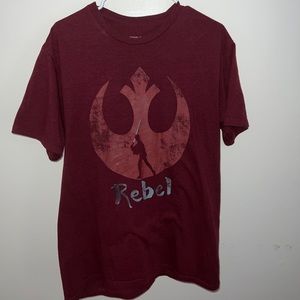 Star Wars Rey Skywalker Maroon T shirt